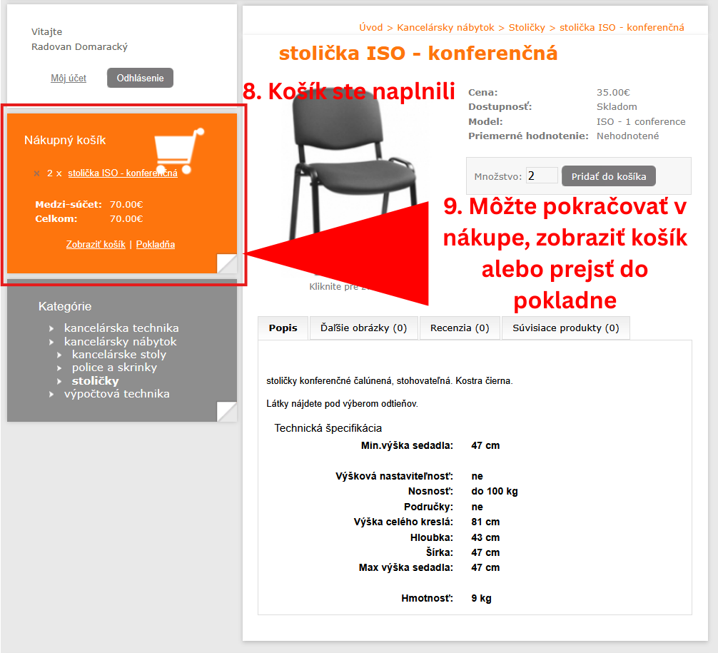 Krok 7 – dodacie údaje