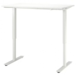 Nastaviteľný stôl TROTTEN biely