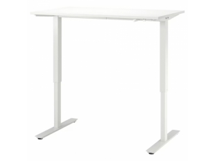 Nastaviteľný stôl TROTTEN biely
