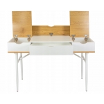 ELEGANTNÝ STÔL do kancelárie ZÁSUVKA MODERNÁ VEĽKÁ počítačová skriňa