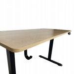 Elektrický zdvíhací stôl 120 x 60 cm s reguláciou výšky, 72-118 cm, dub