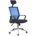 Kancelárska stolička OCF-9 modrá s nastaviteľnou výškou a mechanizmom TILT