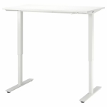 Nastaviteľny stôl TROTTEN biely
