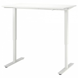 Nastaviteľny stôl TROTTEN biely