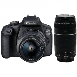 Canon EOS 2000D + 18–55 mm IS II + 75–300 mm DC III Canon EOS 2000D + 18–55 mm IS II + 75–300 mm DC III